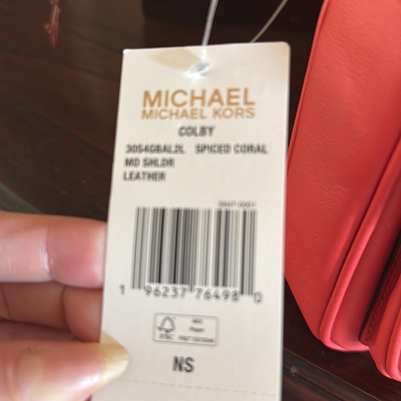 NWT Michael Kors Colby bag w/wallet in spiced coral - Picture 5 of 5
